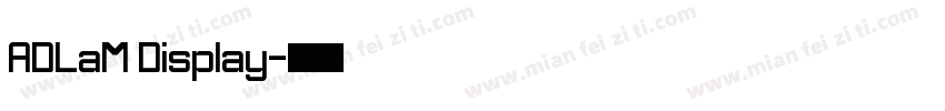 ADLaM Display字体转换